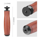 Impugnatura stabilizzatrice con impugnatura per fotocamera con manico in legn...
