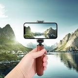 Impugnatura stabilizzatrice con impugnatura per fotocamera con manico in legn...