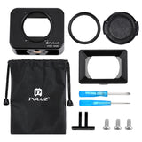PULUZ per Sony RX0 Gabbia protettiva in lega di alluminio + lente con filtro ...