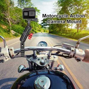 PULUZ Support de tige de bras de serrage de crabe de guidon de moto...