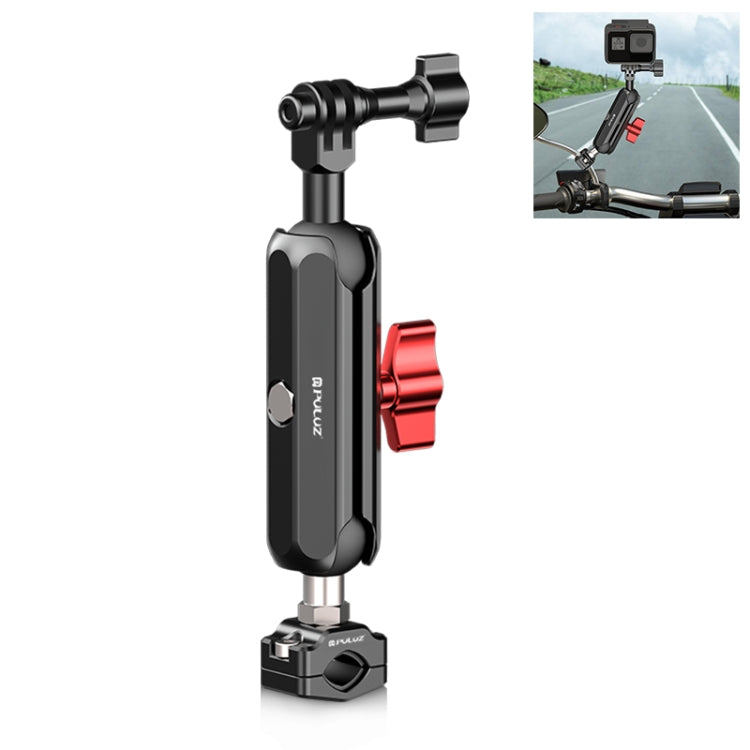 PULUZ Magic Arm Stangenhalter mit kleiner Klemme für Rückspiegel...