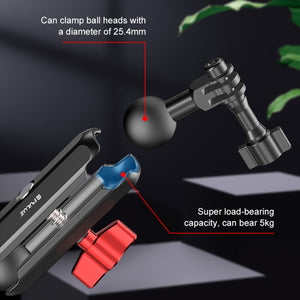 PULUZ Magic Arm Stangenhalter mit kleiner Klemme für Rückspiegel...