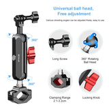 PULUZ Magic Arm Rutenhalter mit großer Klemme für Rückspiegel...