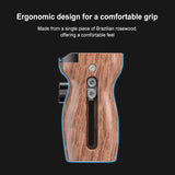 PULUZ Universal Slide Quick Release Side Handle in legno con attacco Cold Sho...