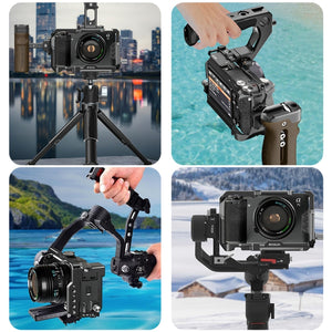 Per Sony ILCE-A7CM2 / Alpha 7C II / Alpha 7CR PULUZ Metal Camera Cage Stabili...