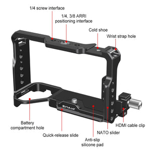 Per Sony ILCE-A7CM2 / Alpha 7C II / Alpha 7CR PULUZ Metal Camera Cage Stabili...