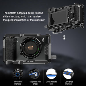Per Sony ILCE-A7CM2 / Alpha 7C II / Alpha 7CR PULUZ Metal Camera Cage Stabili...