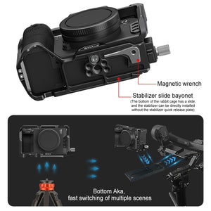 Per Sony ILCE-A7CM2 / Alpha 7C II / Alpha 7CR PULUZ Metal Camera Cage Stabili...