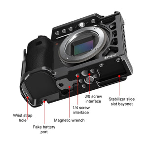 Per Sony A6500 / A6400 / A6300 / A6000 PULUZ Gabbia per fotocamera in metallo...