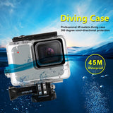 PULUZ Custodia subacquea impermeabile da 45 m per GoPro HERO7 Silver / HERO7 ...