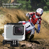PULUZ Custodia subacquea impermeabile da 45 m per GoPro HERO7 Silver / HERO7 ...