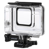 PULUZ Custodia subacquea impermeabile da 45 m per GoPro HERO7 Silver / HERO7 ...