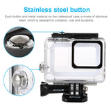 PULUZ Custodia subacquea impermeabile da 45 m per GoPro HERO7 Silver / HERO7 ...