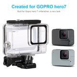 PULUZ Custodia subacquea impermeabile da 45 m per GoPro HERO7 Silver / HERO7 ...