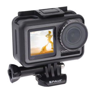PULUZ Gabbia protettiva in ABS con bordo standard per DJI Osmo Action, con fi...