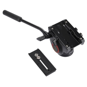 PULUZ Testa fluida per treppiede per videocamera per carichi pesanti con pias...