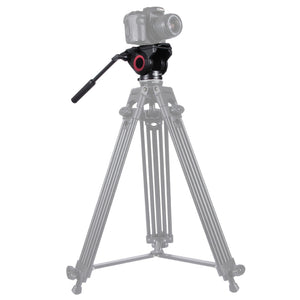 PULUZ Testa fluida per treppiede per videocamera per carichi pesanti con pias...