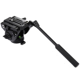 PULUZ Testa fluida per treppiede per videocamera per carichi pesanti con pias...