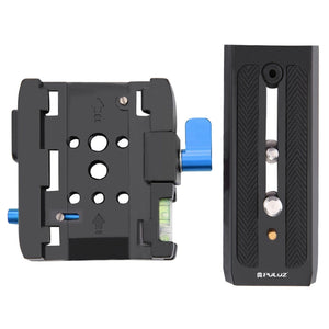 Adattatore con morsetto a sgancio rapido PULUZ + piastra a sgancio rapido per...