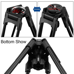 PULUZ Adattatore da mezza sfera a ciotola da 75 mm per fotocamera DSLR con tr...