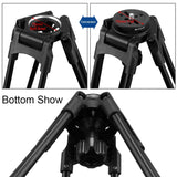PULUZ Adattatore da mezza sfera a ciotola da 75 mm per fotocamera DSLR con tr...