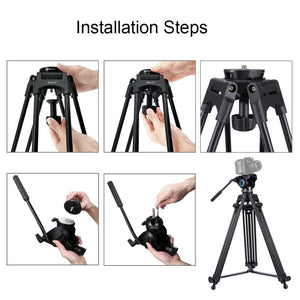 PULUZ Adattatore da mezza sfera a ciotola da 75 mm per fotocamera DSLR con tr...