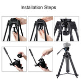 PULUZ Adattatore da mezza sfera a ciotola da 75 mm per fotocamera DSLR con tr...
