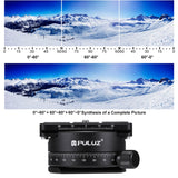 PULU Panorama-Kugelkopf aus Aluminiumlegierung mit 360-Grad-Drehung...