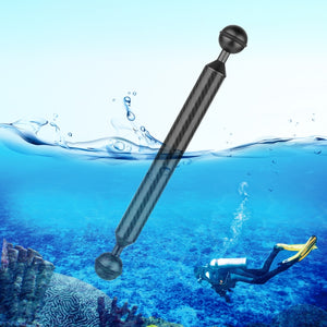 PULUZ 9 Zoll Doppelkugel-Kohlefaser-Schwebearm 23...