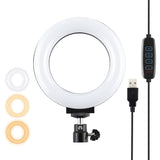 PULUZ 4.7 pollici 12 cm USB 3 modalità dimmerabile anello LED Selfie Beauty V...