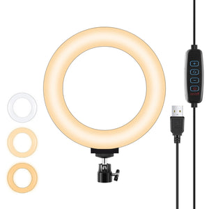 PULUZ 6.2 pollici 16 cm USB 3 modalità dimmerabile LED anello Vlogging luci v...