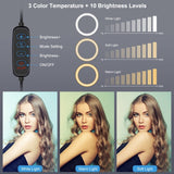 PULUZ 6.2 pollici 16 cm USB 3 modalità dimmerabile LED anello Vlogging luci v...