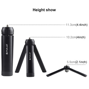 PULUZ Mini-Taschen-Tischstativ aus Metall mit 1/4-Zoll-Schraube