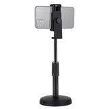 PULUZ Schreibtischständer mit runder Basis und Telefonklemme, höhenverstellbar...