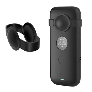 PULUZ Silikon-Schutzhülle mit Objektivdeckel für Insta360 ONE X ...