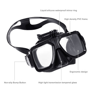 Tauchausrüstung Tauchmaske Schwimmbrille für GoPro