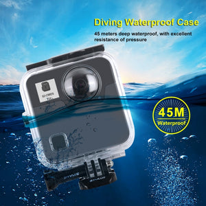 PULUZ Custodia subacquea impermeabile antiurto da 45 m per GoPro Fusion, con ...