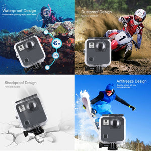 PULUZ Custodia subacquea impermeabile antiurto da 45 m per GoPro Fusion, con ...