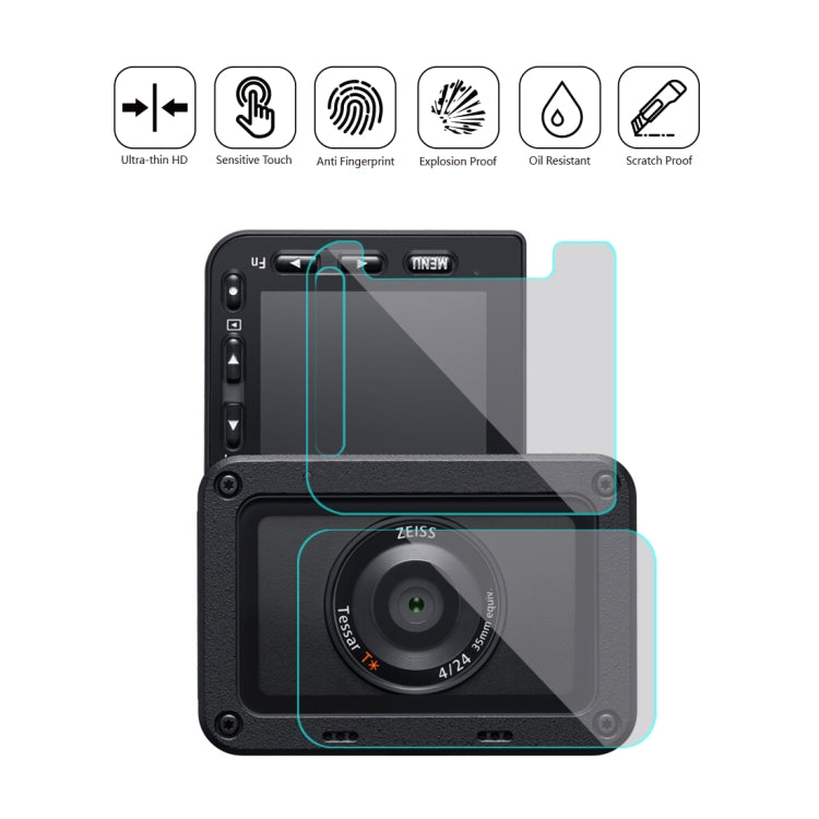 PULUZ Obiettivo anteriore e display LCD posteriore Pellicola AF HD flessibile...