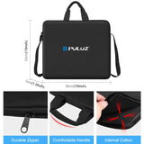 PULUZ Anello da 12 pollici con luci a LED Borsa a tracolla portatile con cern...