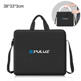 PULUZ Anello da 12 pollici con luci a LED Borsa a tracolla portatile con cern...