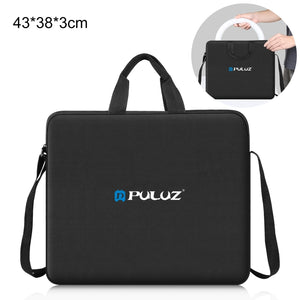 PULUZ Anello da 14 pollici con luci a LED Borsa a tracolla portatile con cern...