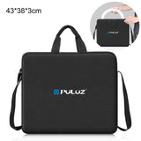 PULUZ Anello da 14 pollici con luci a LED Borsa a tracolla portatile con cern...