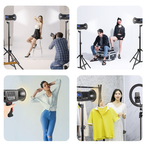 PULUZ 60W Luce Video Studio LED Portatile – Temperatura Colore 2500K-6500K, CRI 95+, Batteria 10000mAh, Mini Bowens, Effetti Creativi