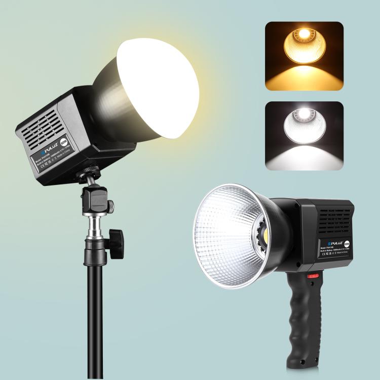 PULUZ 60W Luce Video Studio LED Portatile – Temperatura Colore 2500K-6500K, CRI 95+, Batteria 10000mAh, Mini Bowens, Effetti Creativi