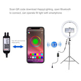 PULUZ 11,8 pouces 30 cm RGB Dimmable LED Anneau Lumineux Vlogging Selfie Photogr...