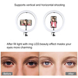 PULUZ 11,8 pouces 30 cm RGB Dimmable LED Anneau Lumineux Vlogging Selfie Photogr...