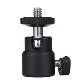 Metall-Stativ-Kugelkopfadapter mit 1/4-Zoll-Schraube...