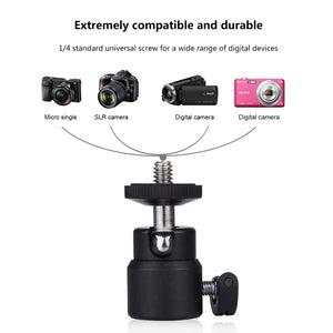 Metall-Stativ-Kugelkopfadapter mit 1/4-Zoll-Schraube...