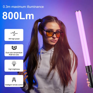 Tragbares PULUZ 144-LED-Foto-Stick-Licht, RGB-Vollfarb-Fülllicht ...